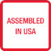 1" x 1" - "Assembled in U.S.A." Labels 500/Rl - USA303