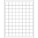 1" x 1" White 8000/Cs - LL104