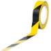 1 x 36 yds. Black/Yellow Striped Vinyl Safety Tape 48 Rolls/Cs - T9136BY