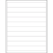 1 x 8" Plastic Label Holder Insert Cards 500/Cs - LH247