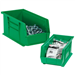 10 3/4 x 8 1/4 x 7 Green  Plastic Stack &amp; Hang Bin Boxes 6 Bins/Cs - BINP1087G