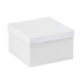 10 x 10 x 6 White Deluxe Gift Box Bottoms 50/Cs (Fits Lid 10 x 10) - DGB10106W