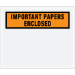 10 x 12" Orange "Important Papers Enclosed" Envelopes 500/Case  - PL449