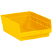 11 5/8 x 11 1/8 x 4 Yellow  Plastic Shelf Bin Boxes 8 Bins/Cs - BINPS105Y