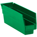 11 5/8 x 2 3/4 x 4 Green  Plastic Shelf Bin Boxes 36 Bins/Cs - BINPS101G