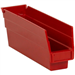 11 5/8 x 2 3/4 x 4 Red Plastic Shelf Bin Boxes 36 Bins/Cs - BINPS101R