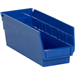 11 5/8 x 4 1/8 x 4 Blue  Plastic Shelf Bin Boxes 36 Bins/Cs - BINPS102B
