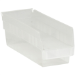 11 5/8 x 4 1/8 x 4 Clear  Plastic Shelf Bin Boxes 36 Bins/Cs - BINPS101CL