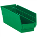 11 5/8 x 4 1/8 x 4 Green  Plastic Shelf Bin Boxes 36 Bins/Cs - BINPS102G