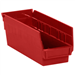11 5/8 x 4 1/8 x 4 Red  Plastic Shelf Bin Boxes 36 Bins/Cs - BINPS102R