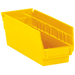 11 5/8 x 4 1/8 x 4 Yellow  Plastic Shelf Bin Boxes 36 Bins/Cs - BINPS102Y