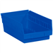 11 5/8 x 6 5/8 x 4 Blue  Plastic Shelf Bin Boxes 30 Bins/Cs - BINPS103B
