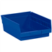 11 5/8 x 8 3/8 x 4 Blue  Plastic Shelf Bin Boxes 20 Bins/Cs - BINPS104B