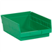 11 5/8 x 8 3/8 x 4 Green  Plastic Shelf Bin Boxes 20 Bins/Cs - BINPS104G