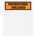12 x 10" Orange "Instructions Enclosed" Envelopes 500/Case  - PL479