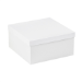 12 x 12 x 6 White Deluxe Gift Box Bottoms 50/Cs (Fits Lid 12 x 12) - DGB12126W