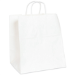 14 x 10 x 15 1/2 White Paper Shopping Bags 200/Cs - BGS107W