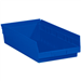 17 7/8 x 11 1/8 x 4 Blue  Plastic Shelf Bin Boxes 8 Bins/Cs - BINPS114B