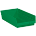 17 7/8 x 11 1/8 x 4 Green  Plastic Shelf Bin Boxes 8 Bins/Cs - BINPS114G