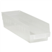 17 7/8 x 4 1/8 x 4 Clear  Plastic Shelf Bin Boxes 20 Bins/Cs - BINPS111CL
