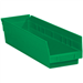 17 7/8 x 4 1/8 x 4 Green  Plastic Shelf Bin Boxes 20 Bins/Cs - BINPS111G