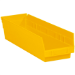 17 7/8 x 4 1/8 x 4 Yellow  Plastic Shelf Bin Boxes 20 Bins/Cs - BINPS111Y