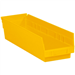 17 7/8 x 4 1/8 x 4 Yellow  Plastic Shelf Bin Boxes 20 Bins/Cs - BINPS111Y