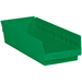 17 7/8 x 6 5/8 x 4 Green  Plastic Shelf Bin Boxes 20 Bins/Cs - BINPS112G