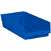 17 7/8 x 8 3/8 x 4 Blue  Plastic Shelf Bin Boxes 10 Bins/Cs - BINPS113B
