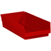 17 7/8 x 8 3/8 x 4 Red  Plastic Shelf Bin Boxes 10 Bins/Cs - BINPS113R