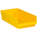 17 7/8 x 8 3/8 x 4 Yellow  Plastic Shelf Bin Boxes 10 Bins/Cs - BINPS113Y