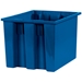 17 x 14 1/2 x 12 7/8 Blue  Stack &amp; Nest Containers 6/Case - BINS116