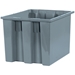 17 x 14 1/2 x 12 7/8 Gray  Stack &amp; Nest Containers 6/Case - BINS118