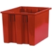 17 x 14 1/2 x 12 7/8 Red  Stack &amp; Nest Containers 6/Case - BINS117