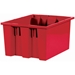 17 x 14 1/2 x 9 7/8 Red  Stack &amp; Nest Containers 6/Case - BINS114