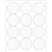 2 1/2" Clear Circle 1200/Cs - LL232CL