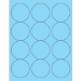 2 1/2" Fluorescent Pastel Blue 1200/Cs - LL194BE
