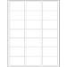 2 1/2 x 1 1/2" White Rectangle Laser Labels 21/Sht - LL112