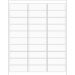 2 5/8" x 1" Clear Rectangle 3000/Cs - LL221CL