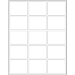 2 5/8 x 2" White Rectangle Laser Labels 15/Sht - LL164