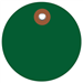 2 Green Plastic Circle Tags 100/Cs - G26068