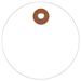 2 White Plastic Circle Tags 100/Cs - G26064