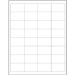 2 x 1 1/4" White Rectangle Laser Labels 32/Sht - LL110