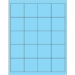 2" x 2" Fluorescent Pastel Blue 2000/Cs - LL172BE