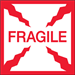2" x 2" - Fragile Labels 500/Rl - DL1316