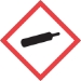 2 x 2 Pictogram - Gas Cylinder Labels 500/Roll - DL4243