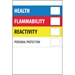 2 x 3 - Health Flammability Reactivity 500/Roll - DL1306