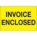 2 x 3 - Invoice Enclosed (Fluorescent Yellow) Labels 500/Roll - DL1204