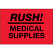 2" x 3" - Rush - Medical Supplies (Fluorescent Red) Labels 500/Rl - DL1335