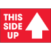 2" x 3" - This Side Up Arrow Labels 500/Rl - DL1307